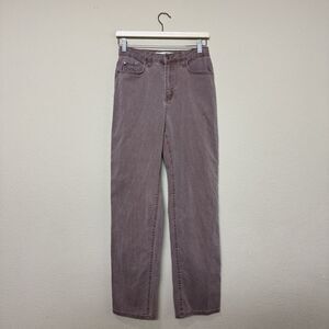 Tinseltown Jeans Womens 3 Brown High Rise Straight Leg Stretch Denim Pants